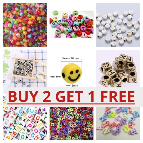 200 alphabet letter beads - letter,