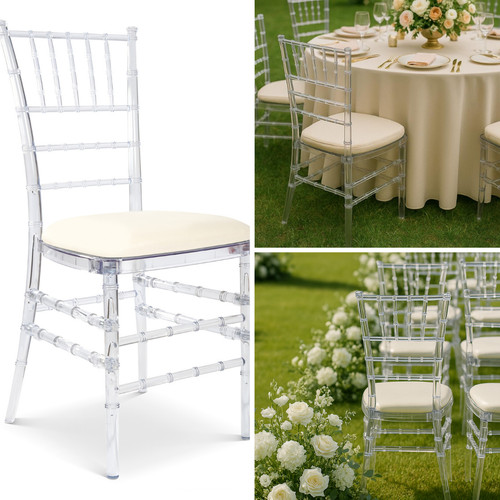 Acrylic chiavari chairs - acrylic, clear