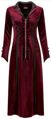 Burgundy red velvet - red,