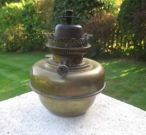 Vintage brass lampe veritas - brass,