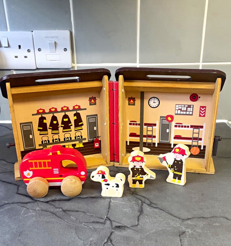 Little town wooden fire - little,