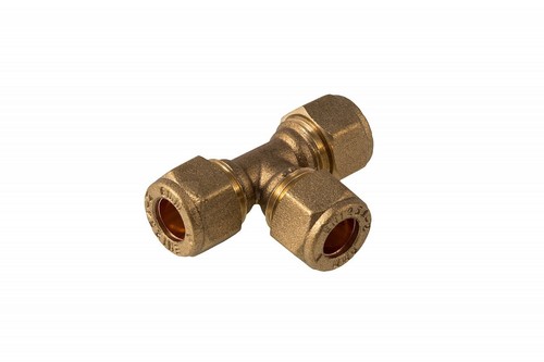 22mm compression tee joint - joint, 3