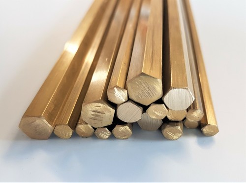 Brass bar hexagonal rod - hexagonal, cz