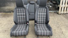 GENUINE 09-12 VW GOLF MK6 GTI INTERIOR SEATS TARTAN CLOTH BUCKET AND DOOR CARDS