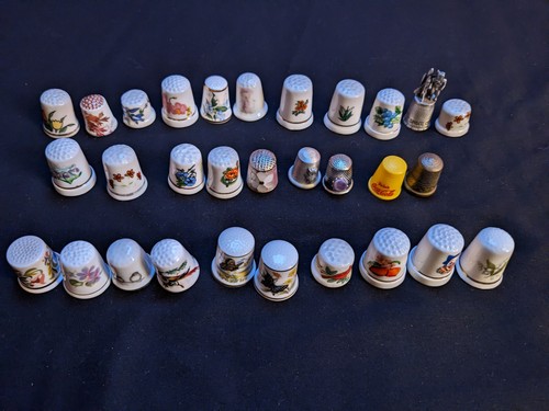 Lot vintage thimbles - lot,