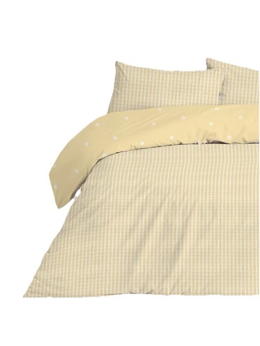 Daisy striped seersucker duvet - daisy,