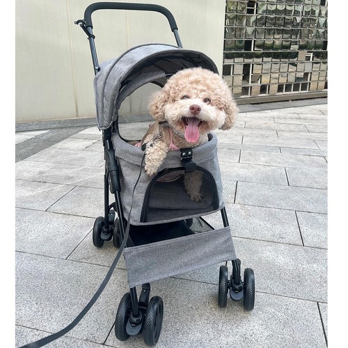 Grey foldable travel pet - foldable,