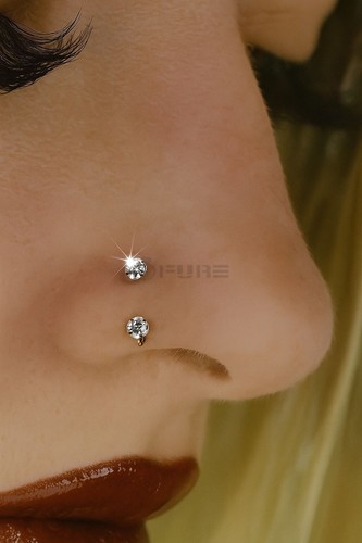 Horseshoe barbell nose - barbell, lip