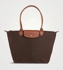 New Longchamp Le Pliage Tote Travel Shoulder Bag Nylon Handbag Large Brown L