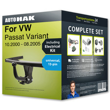 Towbar fixed for VW Passat Variant 00-05 + 13pin universal electrical-kit NEW