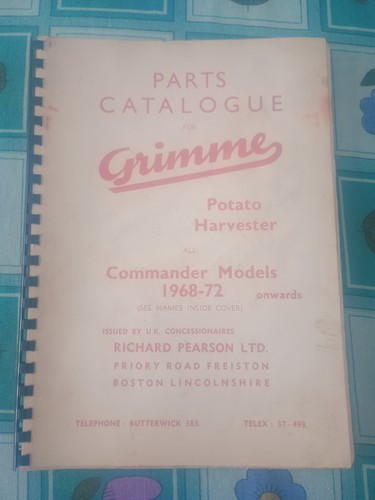 Rare parts catalogue - rare, for