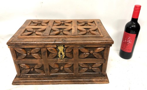 Antique table top casket - antique,