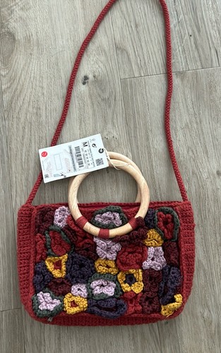 Zara crochet knit mini handbag - zara,