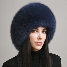 Women Warmer Real Fox Fur Hat