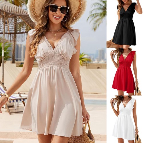 Women neck ruffle - v,