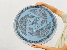 Medieval Viking Raven Wooden