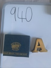 Vintage Stuart Houghton Ltd Brass “A” Paperweight – Made in England
