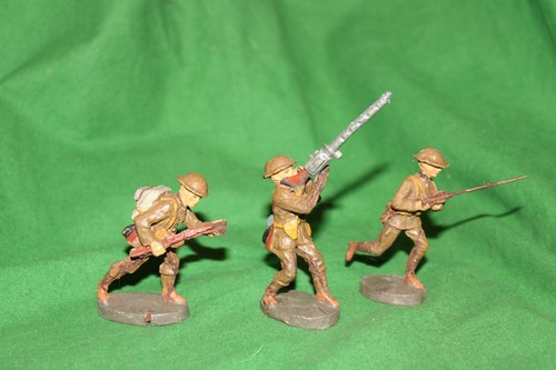 Vintage elastolin ww1 soldiers - vintage,
