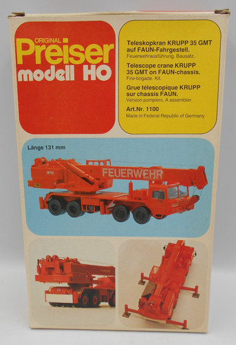 Preiser plastic model kit - preiser, ho