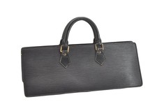 Authentic Louis Vuitton Epi Sac Triangle Hand Bag Black M52092 LV 2388N