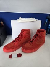 Balenciaga Men's Red Nu buck