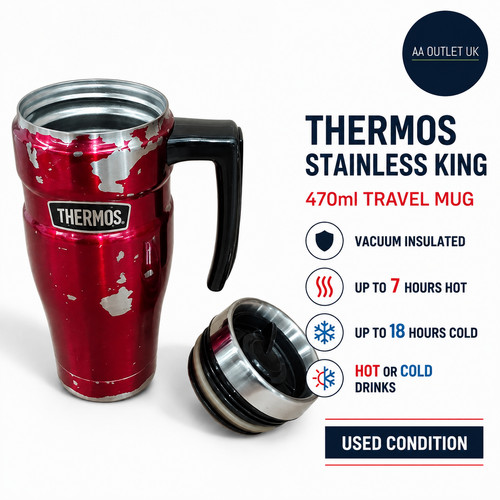 Thermos stainless king red - thermos,