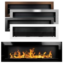 Bio Ethanol Fireplace Biofire Fire Wall Glass Modern Stylish 1400 x 400 5
