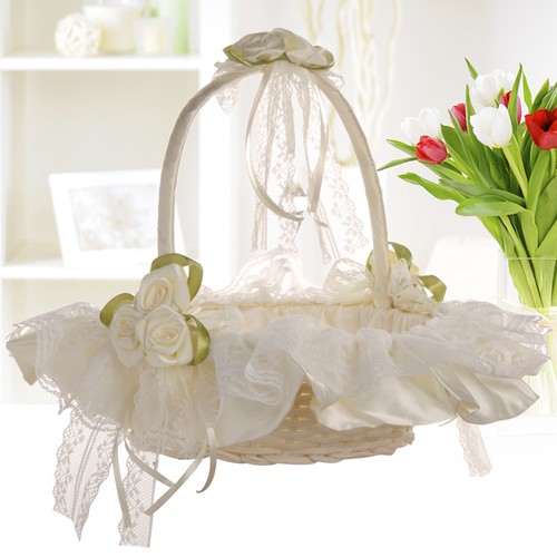 Flower girl basket wedding - basket,