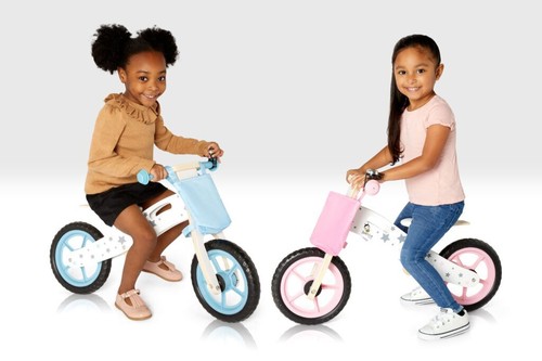 Wooden balance bike kids - wooden,