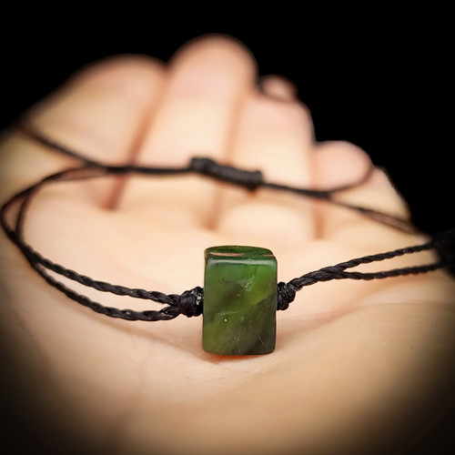 Greenstone pounamu cube - greenstone,