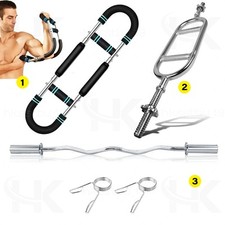 Olympic Curl Bar 2"Barbell Weightlifting Tricep Dumbbell Bar Twister Arm Trainer