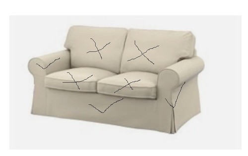 Used ikea ektorp - used, cover