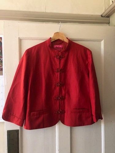 Red monsoon silk and - red,