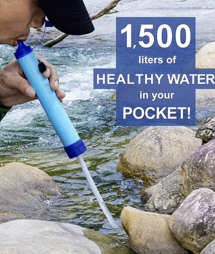 Water filter straw survival - water,