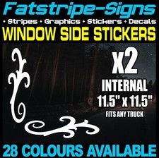 TRUCK WINDOW CAB VAN STICKERS