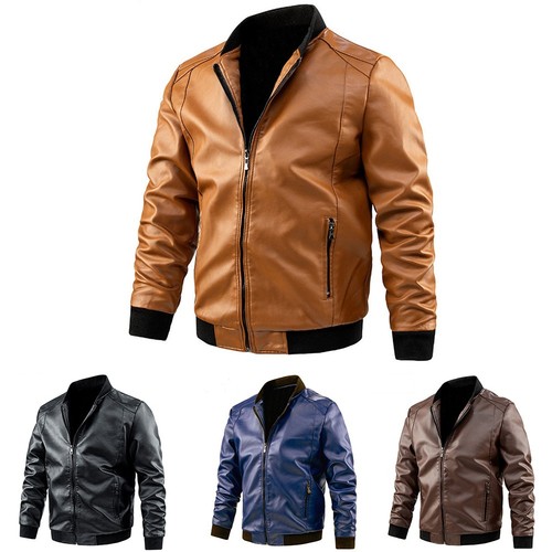 Imitation leather jacket biker - imitation,