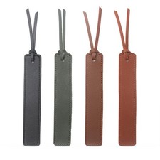 4Pcs Leather Bookmarks Long