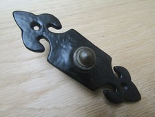 Black cast iron door furniture - black,
