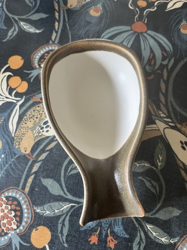 Jersey pottery spoon - pottery,