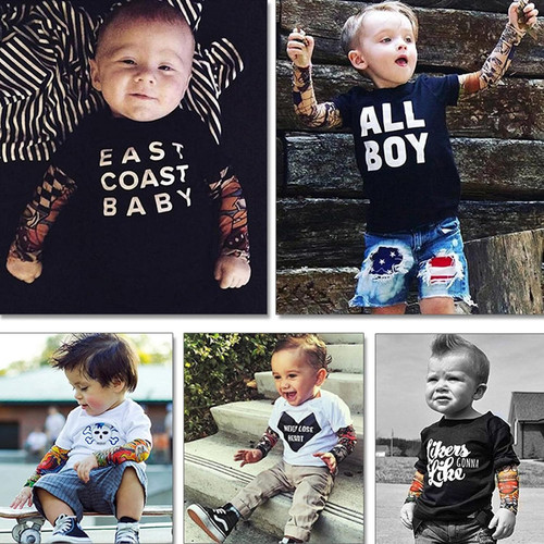 Kids tattoo sleeves 5 pcs - kids,