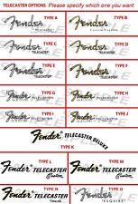 Telecaster waterslide decal -