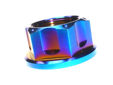 SUZUKI GSXR 1000 2001-2025 TITANIUM REAR AXLE SPINDLE NUT RACE Burnt Blue colour