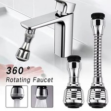 360° Faucet Extender Bendable Kitchen Sink Flexible Tap Spray Head Attachment