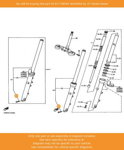 Yamaha bolt 91317 08040 oem - bolt,,