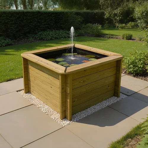 Wooden pond 1m - 1m, –