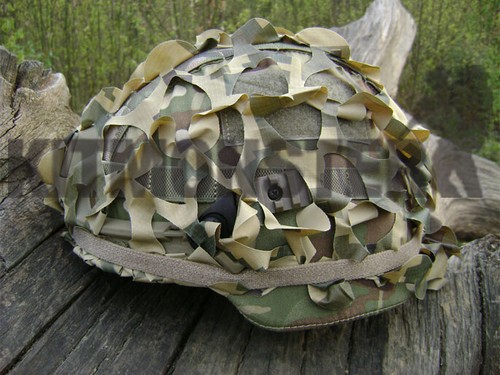 Helmet foliage scrim piece - 3d,