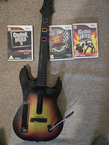 Nintendo wii wireless - wireless, guitar