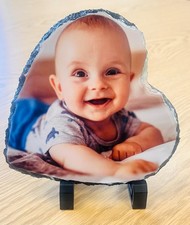 Personalised Heart Photo Slate