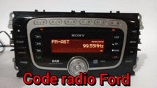 FORD RADIO CODE UNLOCK GALAXY FOCUS MONDEO SMAX TRANSIT SONY STEREO DAB CD 