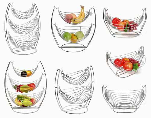 Chrome swinging fruit - swinging, bowl